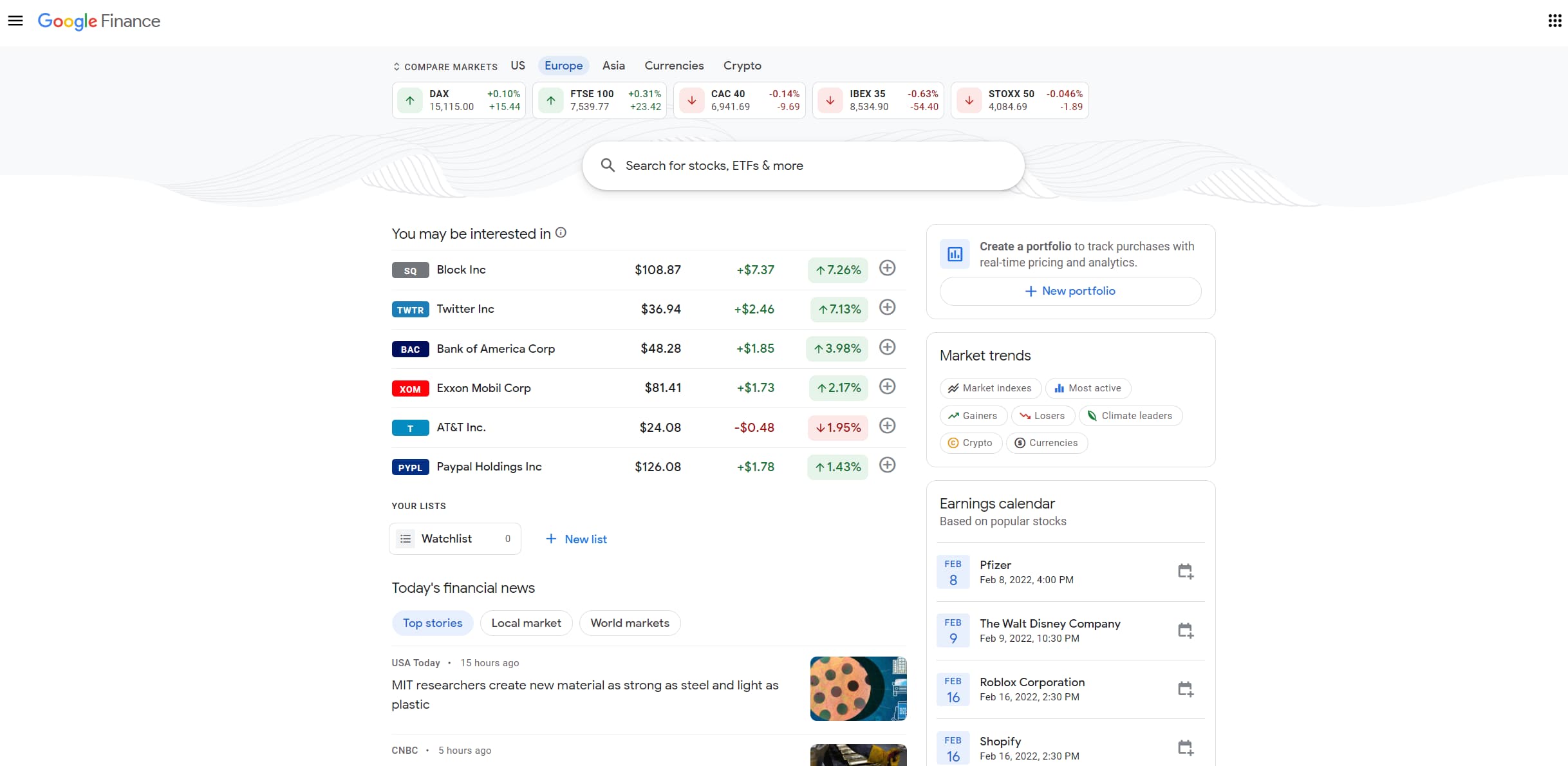 Google Finance