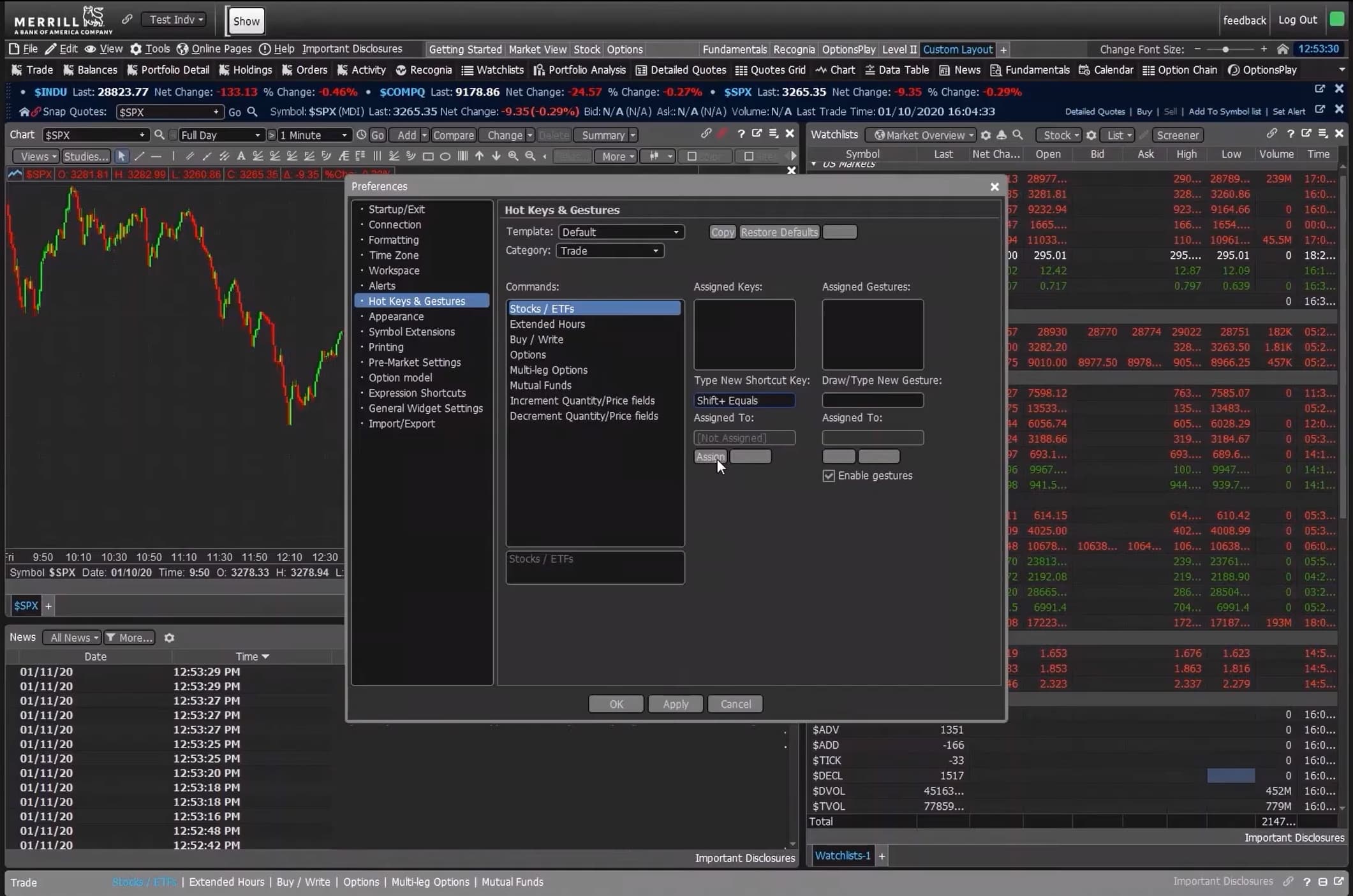 Hotkey Setup MarketPRO